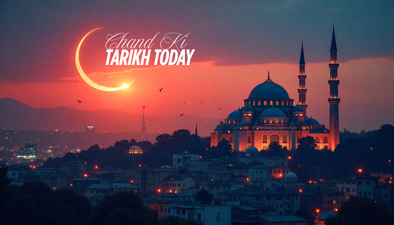Chand ki tarikh today - Get current Islamic date, Hijri calendar 2025. Get the current date of Islam, the moon calendar is updated every day.