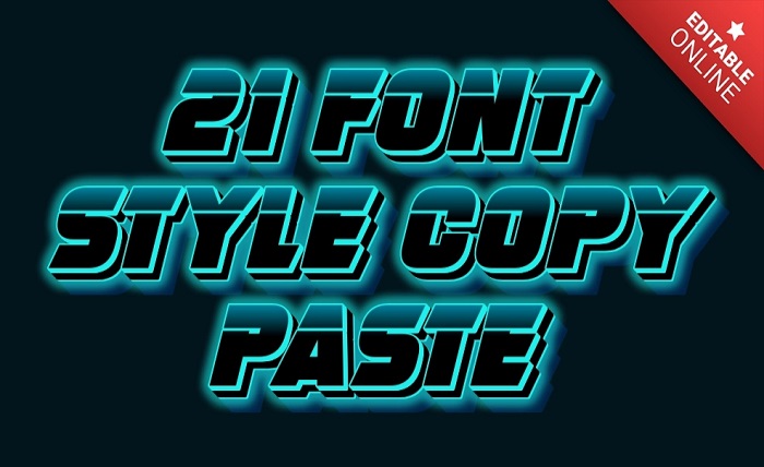 21 font style copy paste