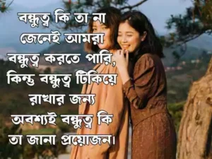 বন্ধু নিয়ে স্ট্যাটাস