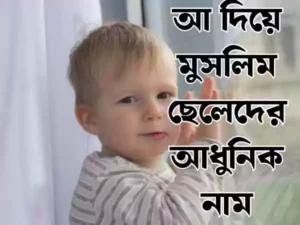 মুসলিম ছেলেদের আধুনিক নাম