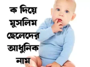 মুসলিম ছেলেদের আধুনিক নাম