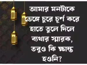 দুই লাইনের রোমান্টিক স্ট্যাটাস