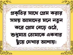 প্রকৃতি নিয়ে ক্যাপশন