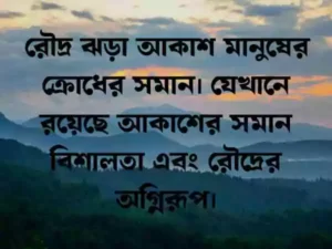 আকাশ নিয়ে ক্যাপশন।