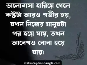 আবেগি কষ্টের স্ট্যাটাস