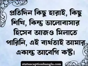 আবেগি কষ্টের স্ট্যাটাস