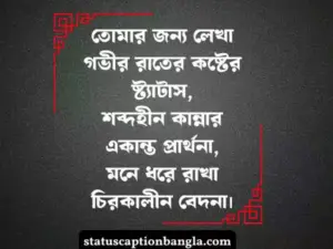 গভীর রাতের কষ্টের ষ্ট্যাটাস