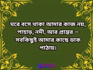 ঘোরাঘুরি নিয়ে স্ট্যাটাস
