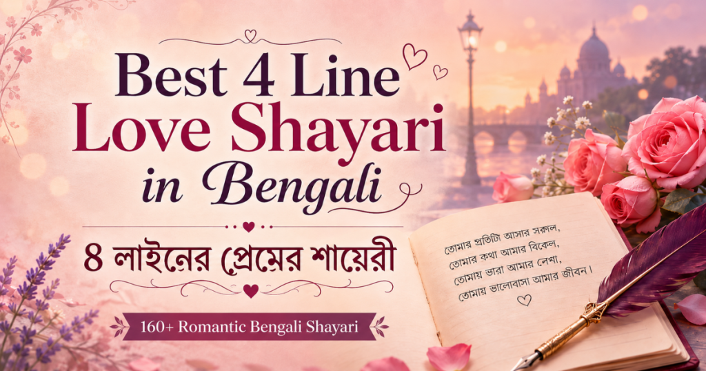 Best 4 Line Love Shayari in Bengali
